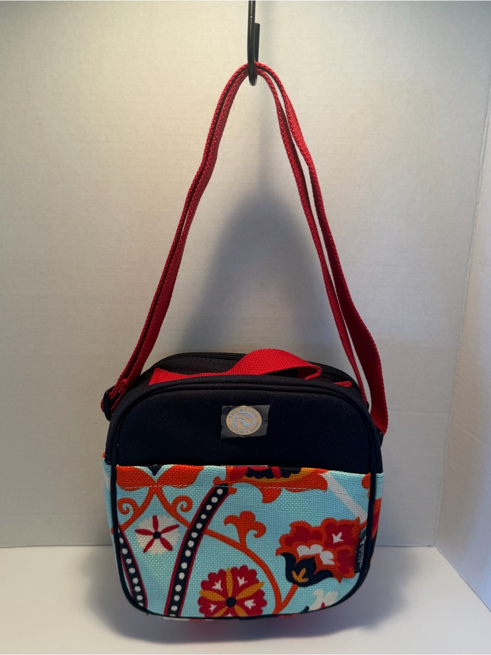 NWT Spartina 449 Daufuskie Island  Lunch Box/CoolerAqua Floral Canvas Crossbody